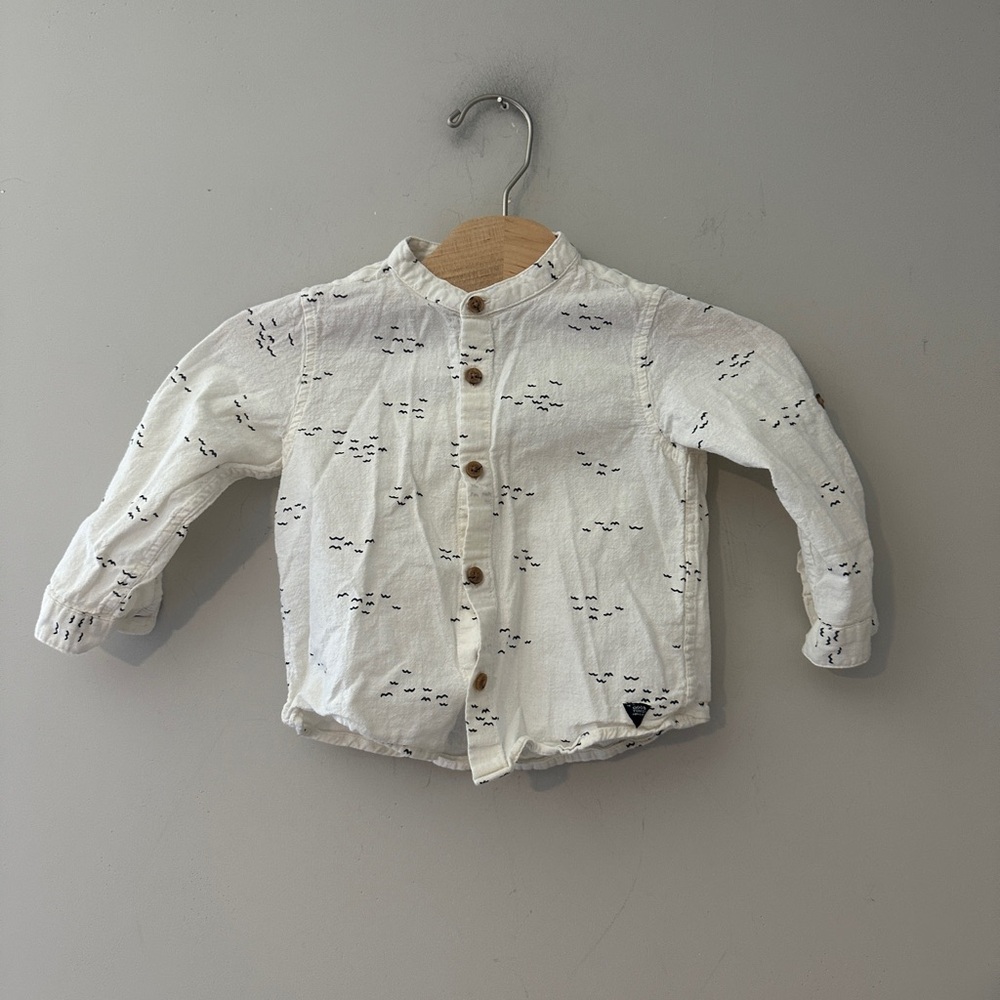 $14 ADD‎ ON zara boys top linen buttondown janie and jack 12-18M baby gap h&m